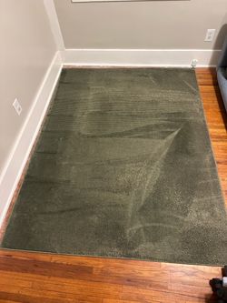 Green rug