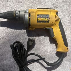 Dewalt Deck/Drywall Screw Gun-DW274-6.3 Amp, Vari Speed Reversing-Clean, Set/Forget Depth, 8’ Cord