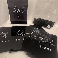 Modern table Signs / Decor