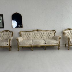 3 Sofas, Vintage Look