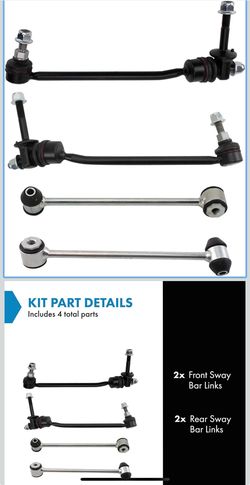 TRQ Sway Bar Link Set Compatible with 2015-2019 Mercedes-Benz