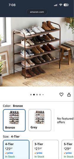 4 tier shoe rack