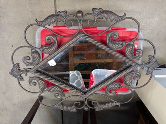 Decorative metal mirror