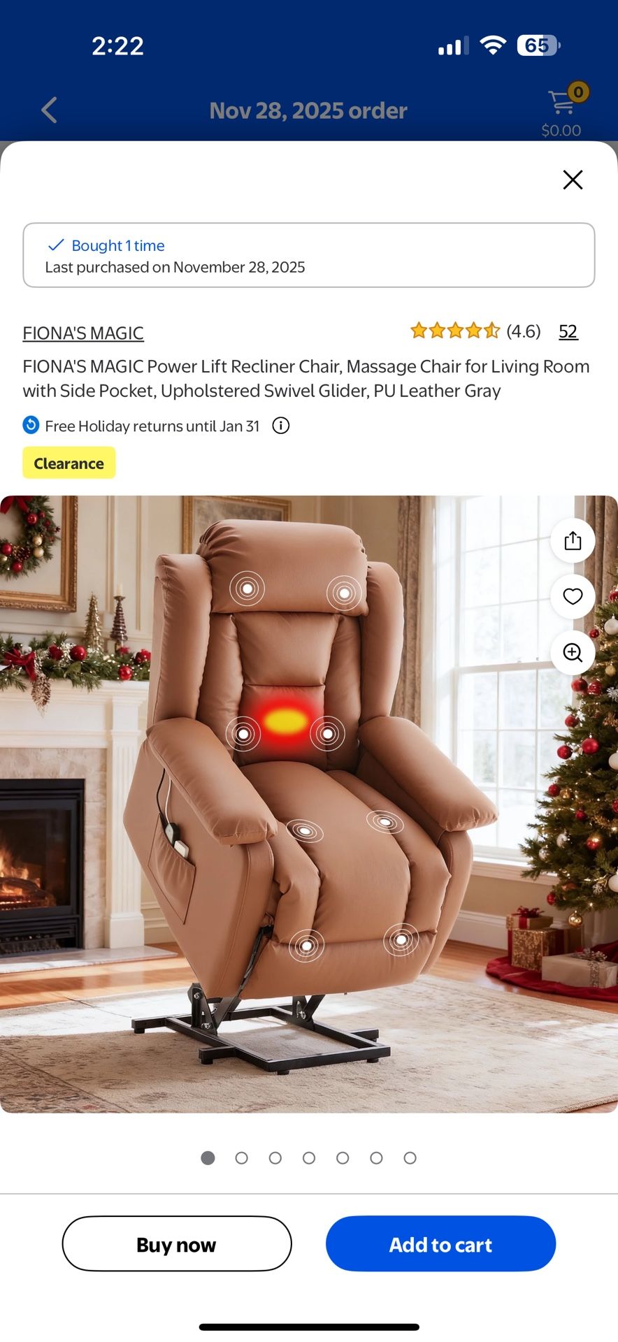 BRAND NEW power & massage recliner 