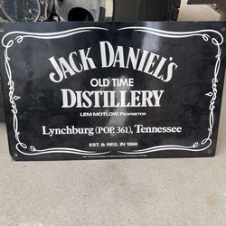 Jack Daniel’s Porcelain Sign