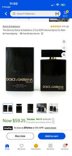 Dolce Gabbana eau de parfum 3.3 oz men