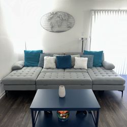 Couch With Ottoman 