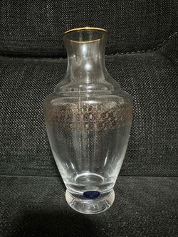 Bohemian crystal vase