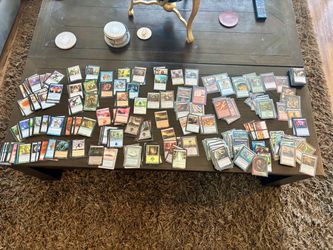 Large Magic: The Gathering Card Collection Lot (1(contact info removed) rates and uncommon, lands)