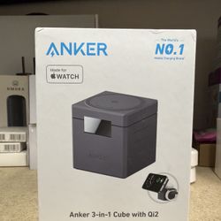 Anker 3-in-1 Cube with Qi2 MagSafe-Compatible Charger
