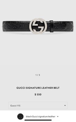 Gucci Signature leather belt