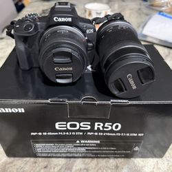 📸 Canon EOS R50 4K Mirrorless Camera – Like New!