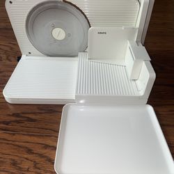 Krups Compact/Slicer, a fold-up electric food slicer.