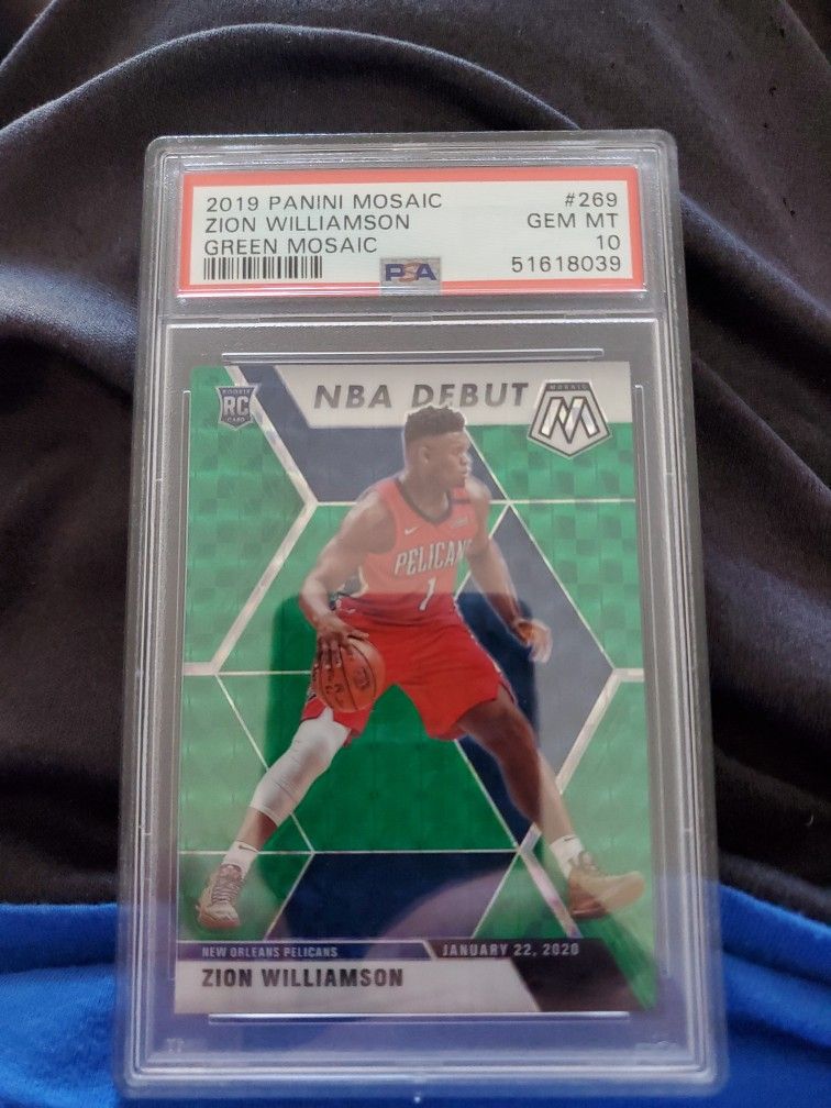 Zion Williamson RC Rookie PSA 10 Green Prizm Refractor