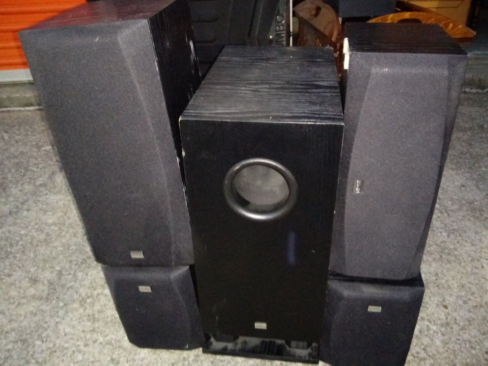 Onkyo powered sub and surrond speakers