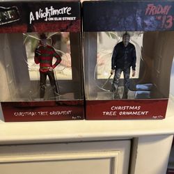 FREDDY AND JASON ORNAMENTS