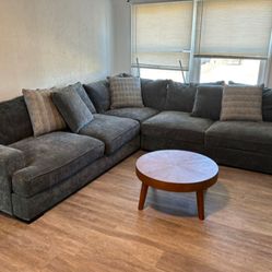Sectional Couch And Mini Table Stool
