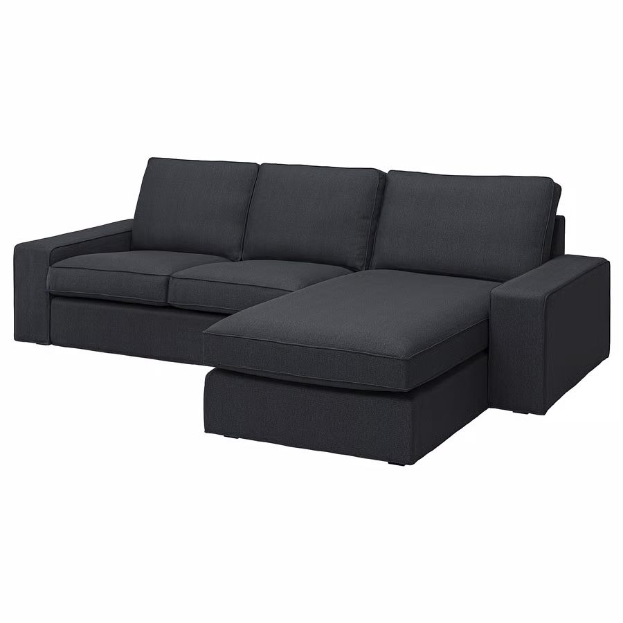 Kivik Sofa Sectional w/ Chaise + Ottoman
