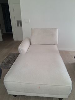 Cream Loveseat / Chaise – $115 – Pickup Today