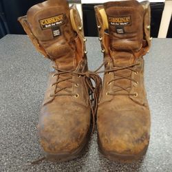CAROLINA. WORK BOOTS.  HARD COMPOSITE TOE   SIZE. 10. D  LOT OF MILES LEFT ON THESE BOOTS