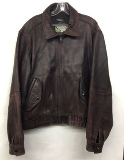 Vintage Members Only Leather Jacket size 44