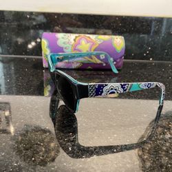 VERA BRADLEY Evelyn CS Heather HTR Women Semi Cat Eye Sunglasses 57-15-130 w/Box