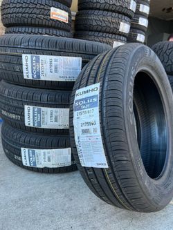 215/55/17 KUMHO 4 new tires installed ✅