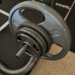 Dumbbells and Olympic (2'') Weight Plate Plates