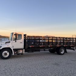 2018 Hino 268 Flatbed Truck 26ft 