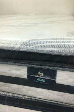 Serta perfect sleeper luxury hybrid top glenmoor super pillowtop king mattress