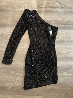 NEW Black Fashion Sparkle Dress XS