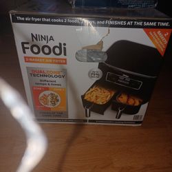 Brand New Never Been Used Food Ninja To Basket Air Fryer The Air Fryer That Cooks To Foods Two Ways And Finishes At The Same Time