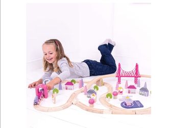 Fairy Town wooden train set