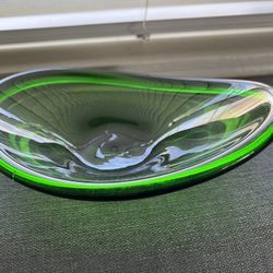 Mid Century Modern Green Table Bowl 