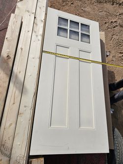 White Door w/ Window – Clean & Ready to Install