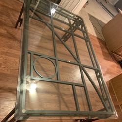 Glass top Dining table