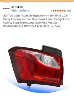 STRECOS new LED left tail light 2018–2021 Chevy equinox
