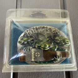 Budweiser Frogs Beer Bottle Vintage Belt Buckle