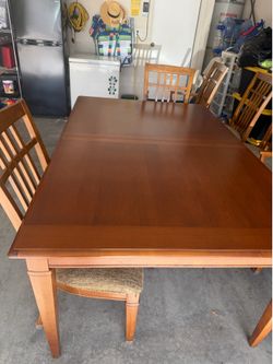 Dining room table and chairs