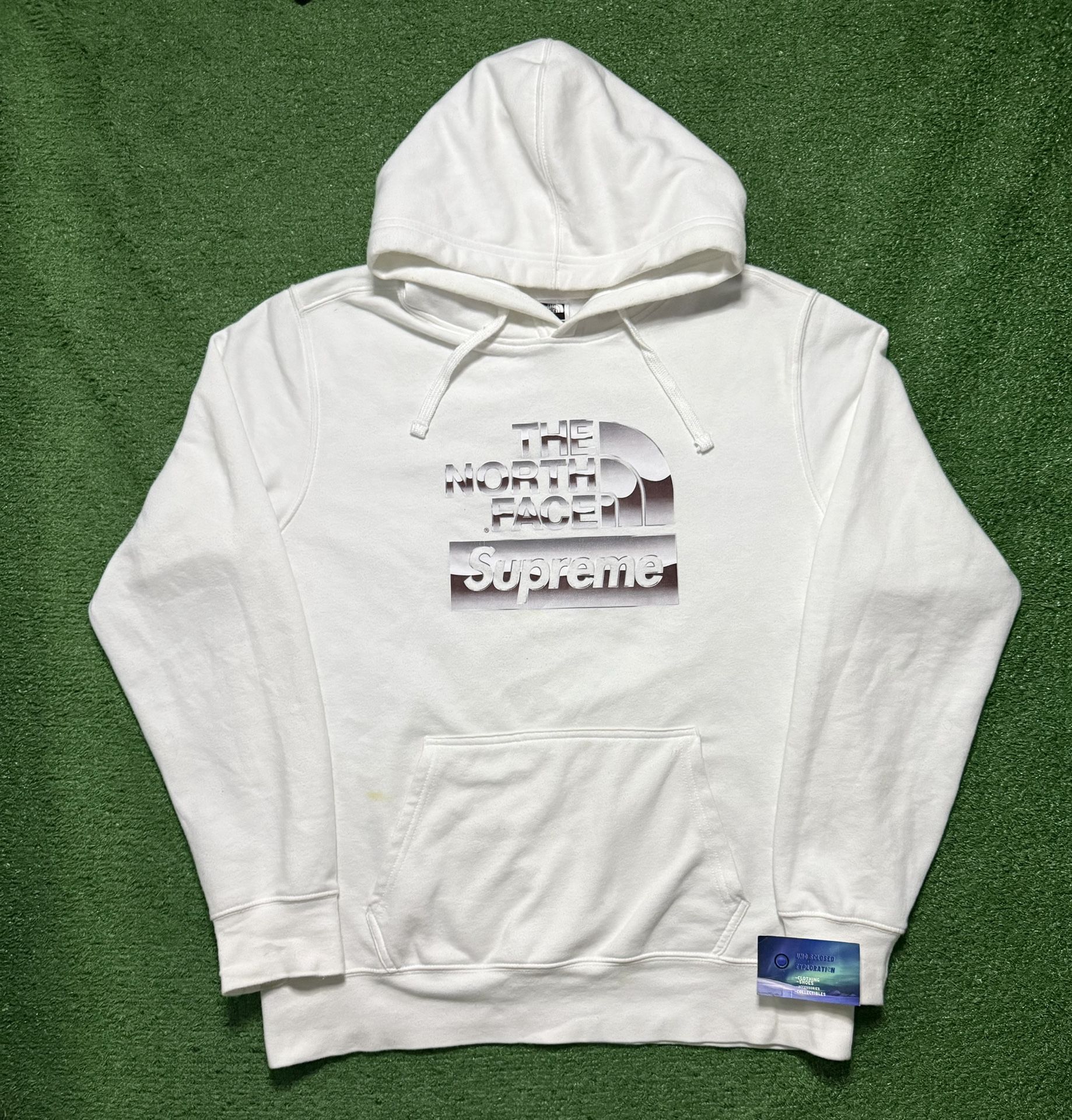 Supreme North Face Metallic Logo Hoodie Large 