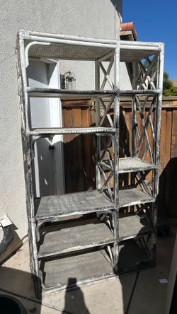 Moving sale!—Bamboo shelving unit