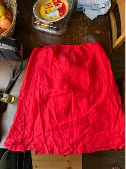 Bright red maxi skirt banana republic