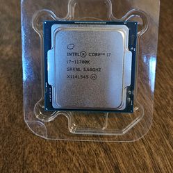 CPU: Intel Core  i7-11700k