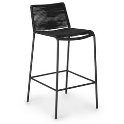 Article, Zina Outdoor Bar Stool Ember Black 