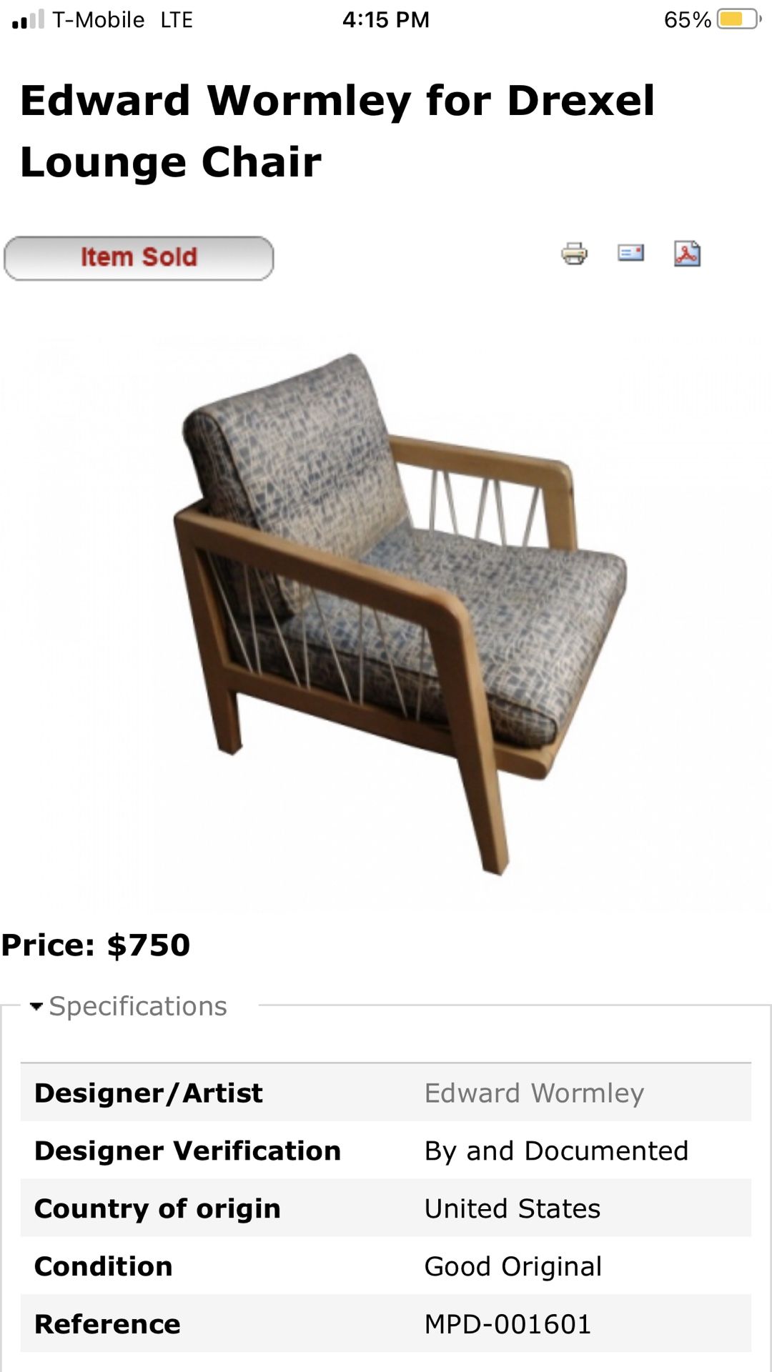Drexel Ed Warmley Chair