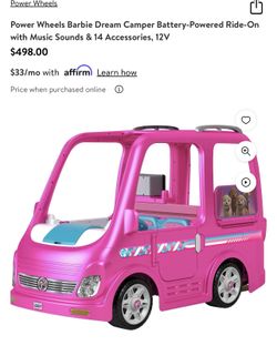 Power Wheels Barbie Dream Camper for Sale in Coolidge AZ OfferUp