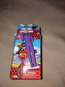 Hawk moth miraculous ladybug figure keychain