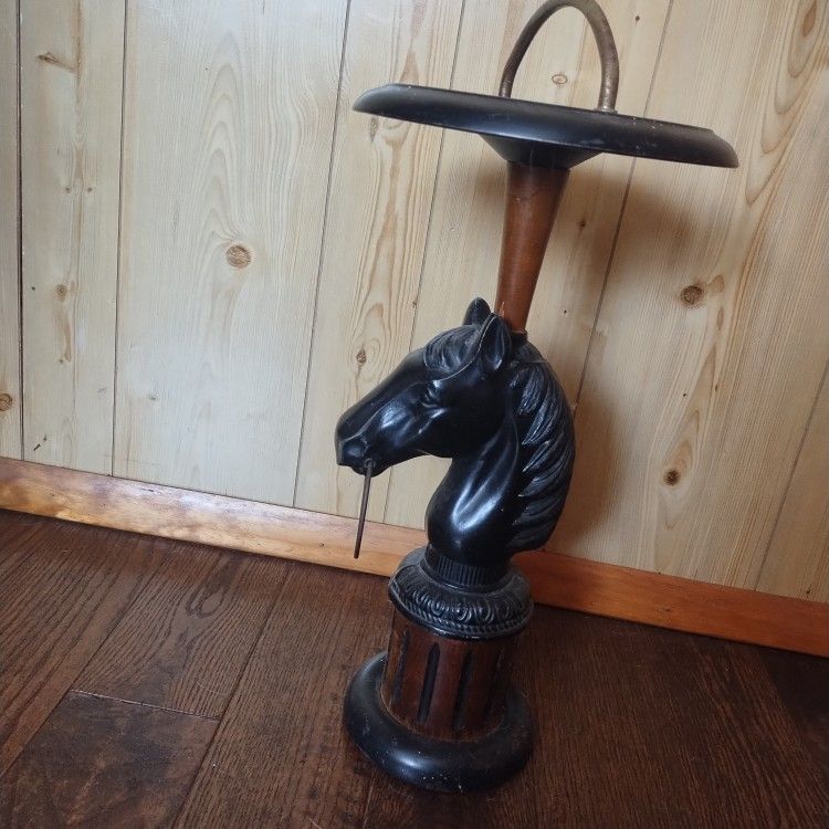 Antique Horse Ashtray