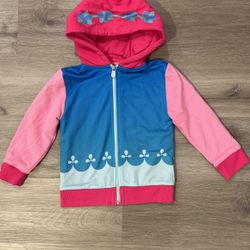 CubCoats Hoodie- . Poppy the Troll Zip-Up Hoodie Size 4-5 Years . Adorable hoodie turns into an Poppy plush! transforming 