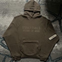 Brown Essentials Hoodie